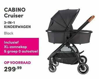 Baby & Tiener Cabino cruiser 3-in-1 kinderwagen aanbieding