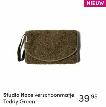 Baby & Tiener Studio noos verschoonmatje teddy green aanbieding
