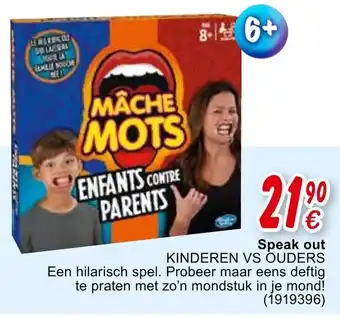 Cora Speak out Kinderen vs Ouders aanbieding