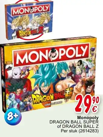 Cora Monopoly Dragon Ball Super of Dragon Ball Z aanbieding