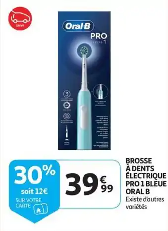 Auchan BROSSE À DENTS ÉLECTRIQUE PRO 1 BLEUE ORAL B aanbieding