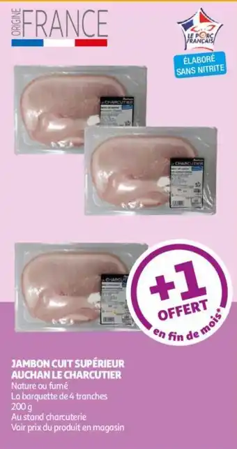 Auchan JAMBON CUIT SUPÉRIEUR aanbieding