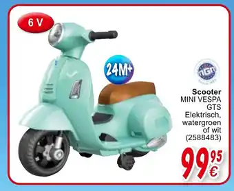 Cora Scooter Mini Vespa GTS Elektrisch, watergroen of wit aanbieding
