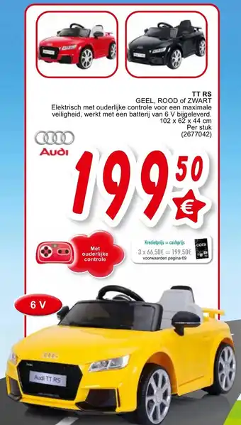 Cora TT RS Geel, Rood of Zwart 102 x 62 x 44 cm aanbieding