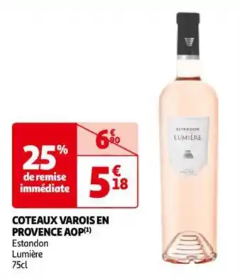 Auchan COTEAUX VAROIS EN PROVENCE AOP aanbieding