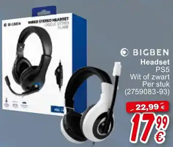 Bigben Headset PS5