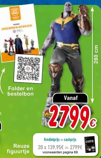 Cora Reuze figuurtje 280 cm aanbieding