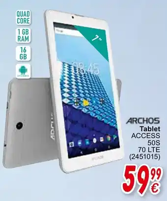Cora Archos Tablet Access 50S 70 LTE aanbieding