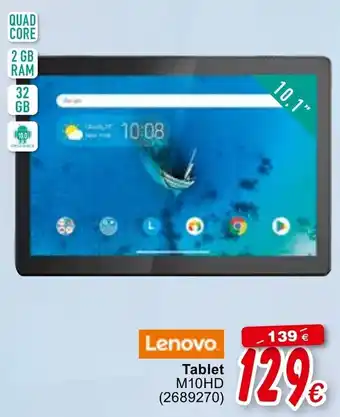 Cora Lenovo Tablet M10HD aanbieding
