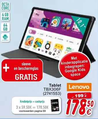 Cora Lenovo Tablet TBX306F aanbieding