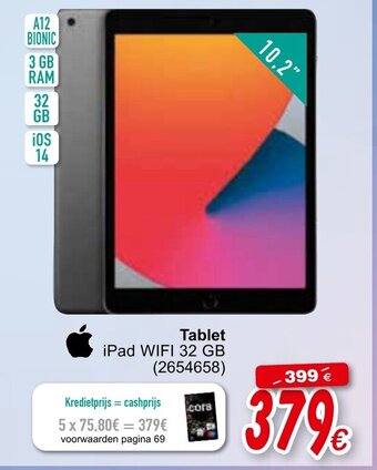 Cora Tablet iPad WIFI 32 GB aanbieding