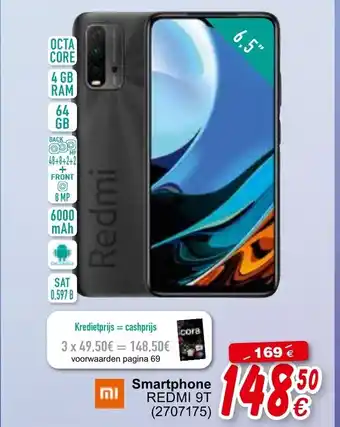 Cora Smartphone Redmi 9T aanbieding