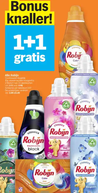 Albert Heijn Alle Robijn Combineren mogelijk aanbieding