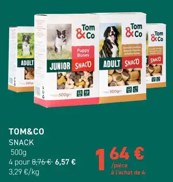 Tom&Co Snack 500g aanbieding