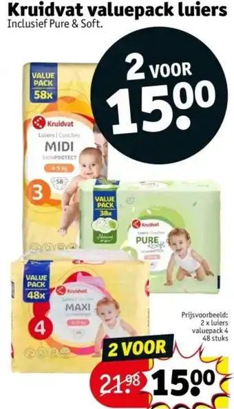 Kruidvat valuepack luiers aanbieding