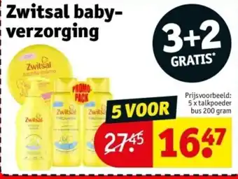 Kruidvat Zwitsal baby verzorging aanbieding