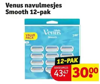 Kruidvat Venus navulmesjes Smooth 12-pak aanbieding