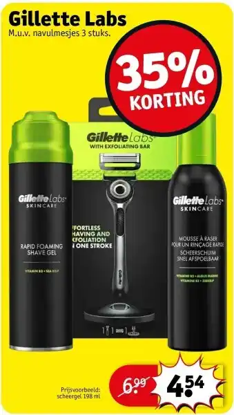 Kruidvat Gillette Labs aanbieding