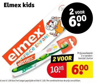 Kruidvat Elmex kids aanbieding