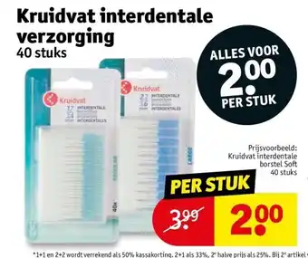 Kruidvat Kruidvat interdentale verzorging 40 stuks aanbieding