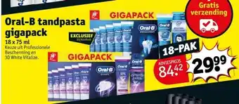 Kruidvat Oral-B tandpasta gigapack aanbieding