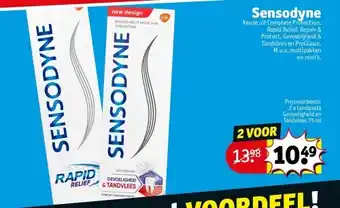 Kruidvat tandpasta Gevoeligheid en Tandvlees 75 ml aanbieding