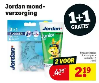 Kruidvat Jordan mondverzorging aanbieding