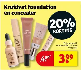 Kruidvat Kruidvat foundation en concealer aanbieding