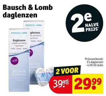 Kruidvat Bausch & Lomb daglenzen aanbieding