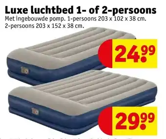 Kruidvat Luxe luchtbed 1- of 2-persoons aanbieding