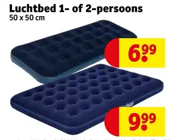 Kruidvat Luchtbed 1- of 2-persoons 50 x 50 cm aanbieding