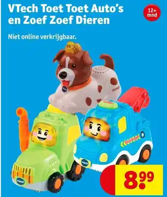 Kruidvat VTech Toet Toet Auto’s en Zoef Zoef Dieren aanbieding