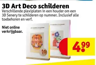 Kruidvat 3D Art Deco schilderen aanbieding