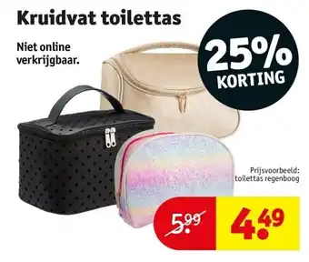 Kruidvat Kruidvat toilettas aanbieding