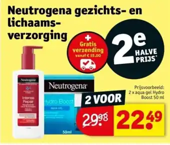 Kruidvat Neutrogena gezichts en lichaamsverzorging aanbieding