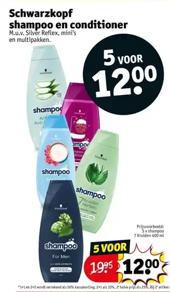 Kruidvat Schwarzkopf shampoo en conditioner aanbieding