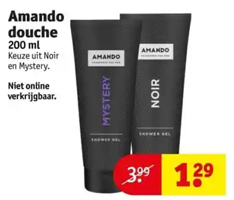 Kruidvat Amando douche 200 ml aanbieding