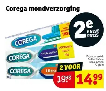 Kruidvat Corega mondverzorging aanbieding