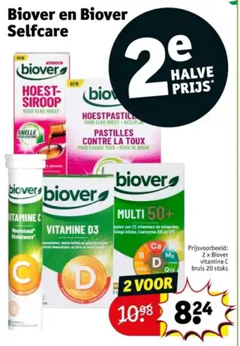 Kruidvat Biover en Biover Selfcare aanbieding