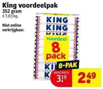 Kruidvat King voordeelpak 352 gram x 8 pack aanbieding