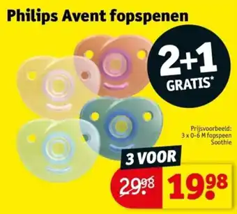 Kruidvat Philips Avent fopspenen aanbieding