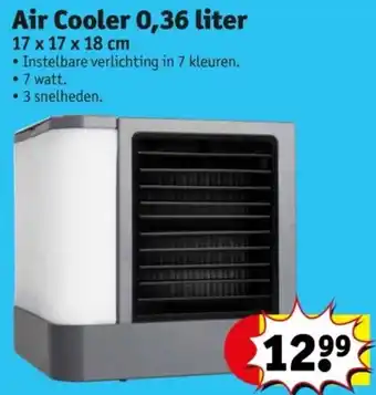 Kruidvat Air Cooler 0,36 liter 17 x 17 x 18cm aanbieding