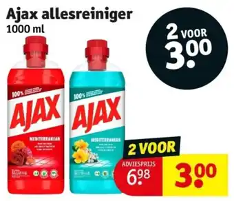 Kruidvat Ajax allesreiniger 1000mL aanbieding