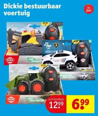 Kruidvat Dickie bestuurbaar voertuig aanbieding