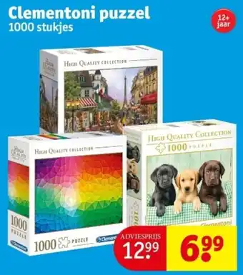 Kruidvat Clementoni puzzel 1000 stukjes aanbieding