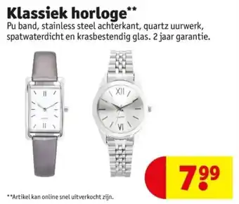 Kruidvat Klassiek horloge aanbieding