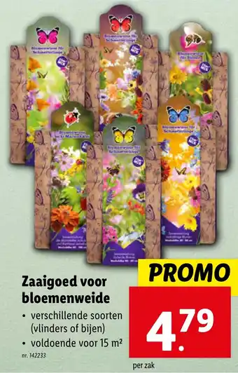 Lidl Zaaigoed voor bloemenweide aanbieding