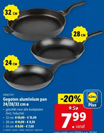 Lidl Gegoten aluminium pan aanbieding