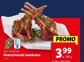 Lidl Gemarineerde lamskroon aanbieding