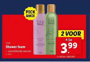 Lidl Shower foam aanbieding